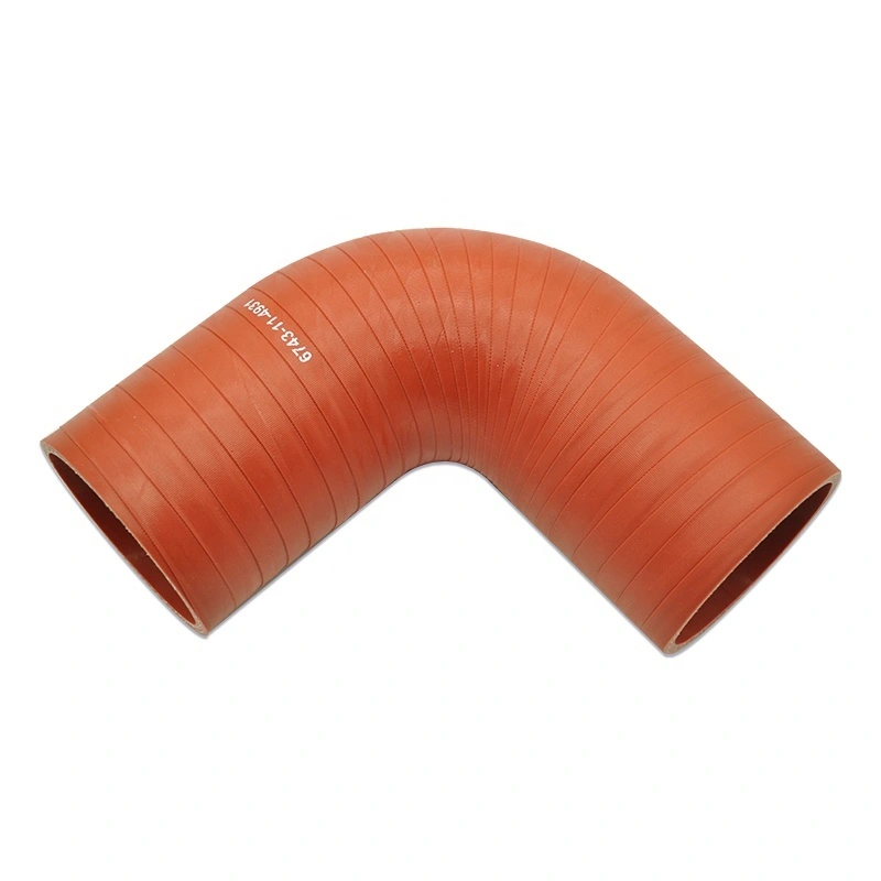 Paishun - OEM 6743-11-4931 High Pressure Engine Coolant Water Heat Resistant Truck Silicone Hose Hose for KOMATSU 1