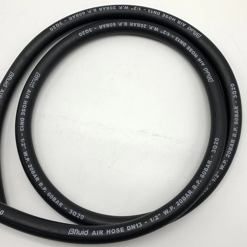 Paishun - Flexible Wear Resistant Black Rubber 1000 psi 1/2 Air Hose 12mm For Industry Rubber Air Water Hose 1