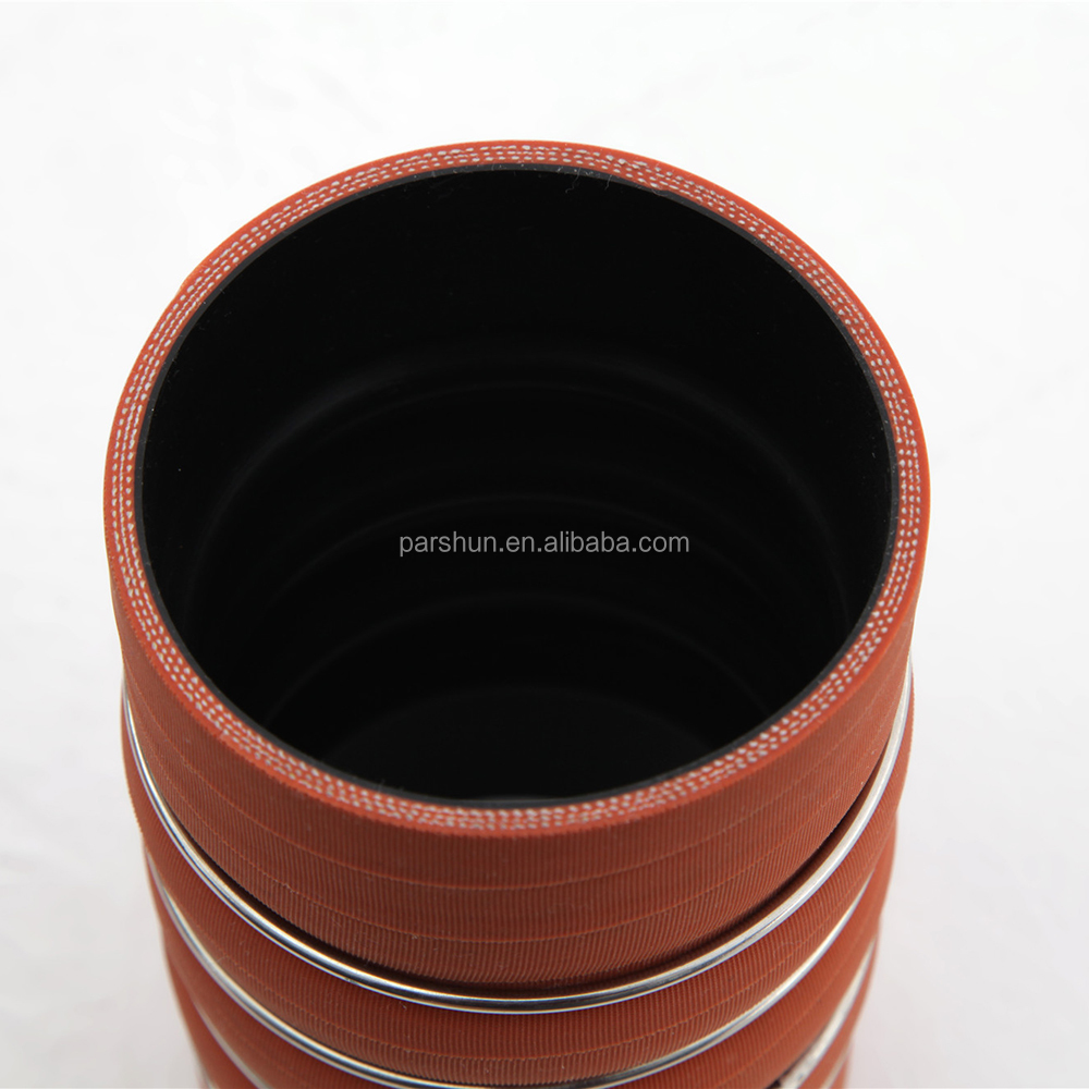 Paishun - ท่อซิลิโคนแบบโค้งงอสำหรับรถบรรทุก หุ้มด้วยผ้า ทนความร้อน ท่อตรง 10