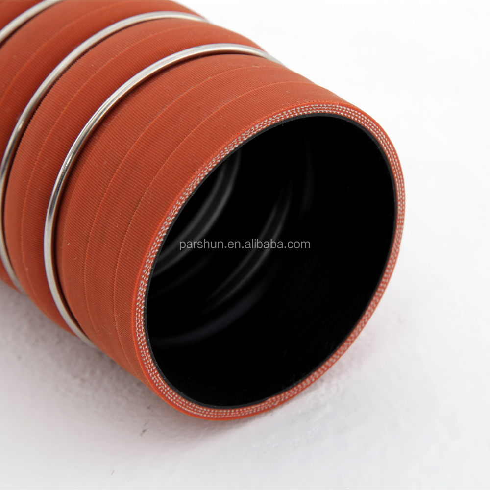 Paishun - ท่อซิลิโคนแบบโค้งงอสำหรับรถบรรทุก หุ้มด้วยผ้า ทนความร้อน ท่อตรง 8