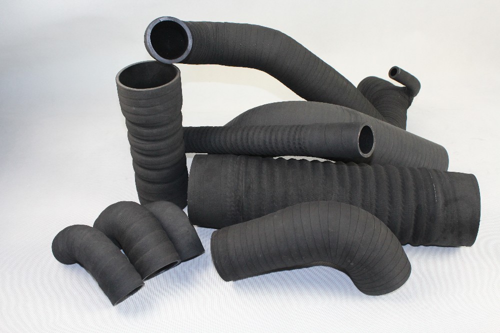 Paishun - Hand Wrapped Black Surface Formed Elbow EPDM Radiator Hose Radiator Silicone Hose 6