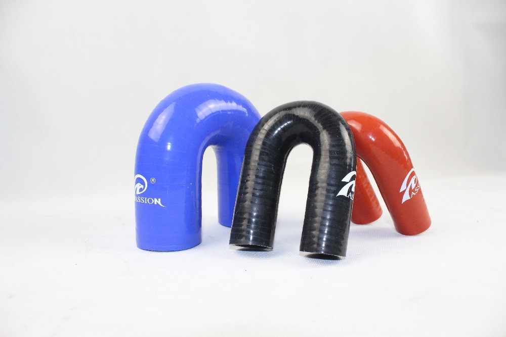 Paishun - 180 Degree Elbow U Shape Silicone Rubber Intercooler Piping Couplers 180 Degree Elbow Hose 12
