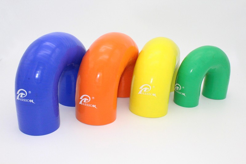 Paishun - 180 Degree Elbow U Shape Silicone Rubber Intercooler Piping Couplers 180 Degree Elbow Hose 9