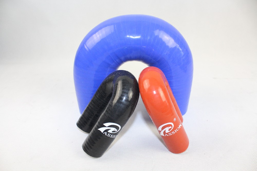 Paishun - 180 Degree Elbow U Shape Silicone Rubber Intercooler Piping Couplers 180 Degree Elbow Hose 11