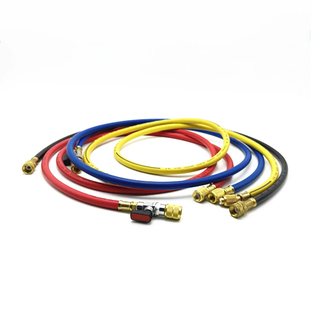 Paishun - 4000~800psi Blue Red Autozone AC Recharge Hose Refrigerant Hose 1