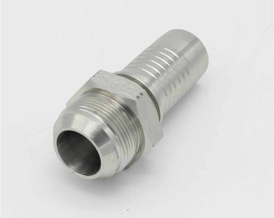 Paishun - (16711) Two Pieces Style Crimp JIC Male High Pressure Hydraulic Hose Fittings JIC 74 degree Cone Seal 5