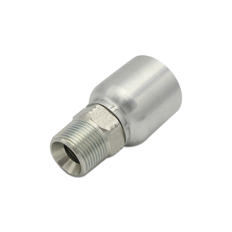 Paishun - NPT 3/8 Male Crimp Pressing One Piece Hydraulic Hose Fittings NPT 6