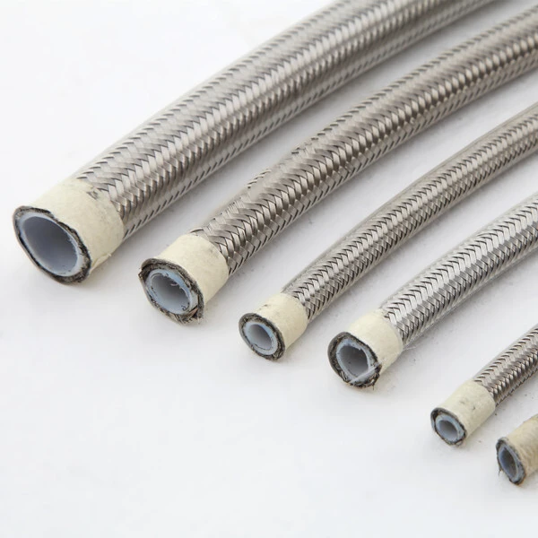 PASSIONHOSE - SAE R14 Hydraulic PTFE Hose 3/8 inch 304 Stainless Steel Braid PTFE Hose ss ptfe hose 1