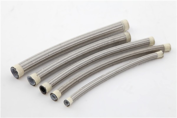 PASSIONHOSE - SAE R14 Hydraulic PTFE Hose 3/8 inch 304 Stainless Steel Braid PTFE Hose ss ptfe hose 7