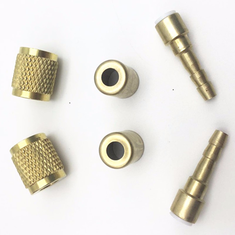 Paishun - Brass Material Female Straight and Female 45deg Fitting for Refrigerant Refrigerant Hose 12