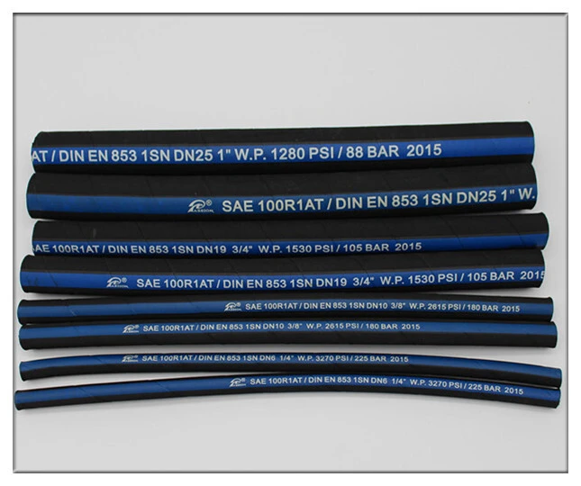 Paishun - 3/16~3 SAE 100R1AT/1SN Hydraulic Rubber Hose Forcestream 1AT SAE 100 R1 AT/DIN-EN 853 1 SN SAE 100R1 EN853 1SN 1