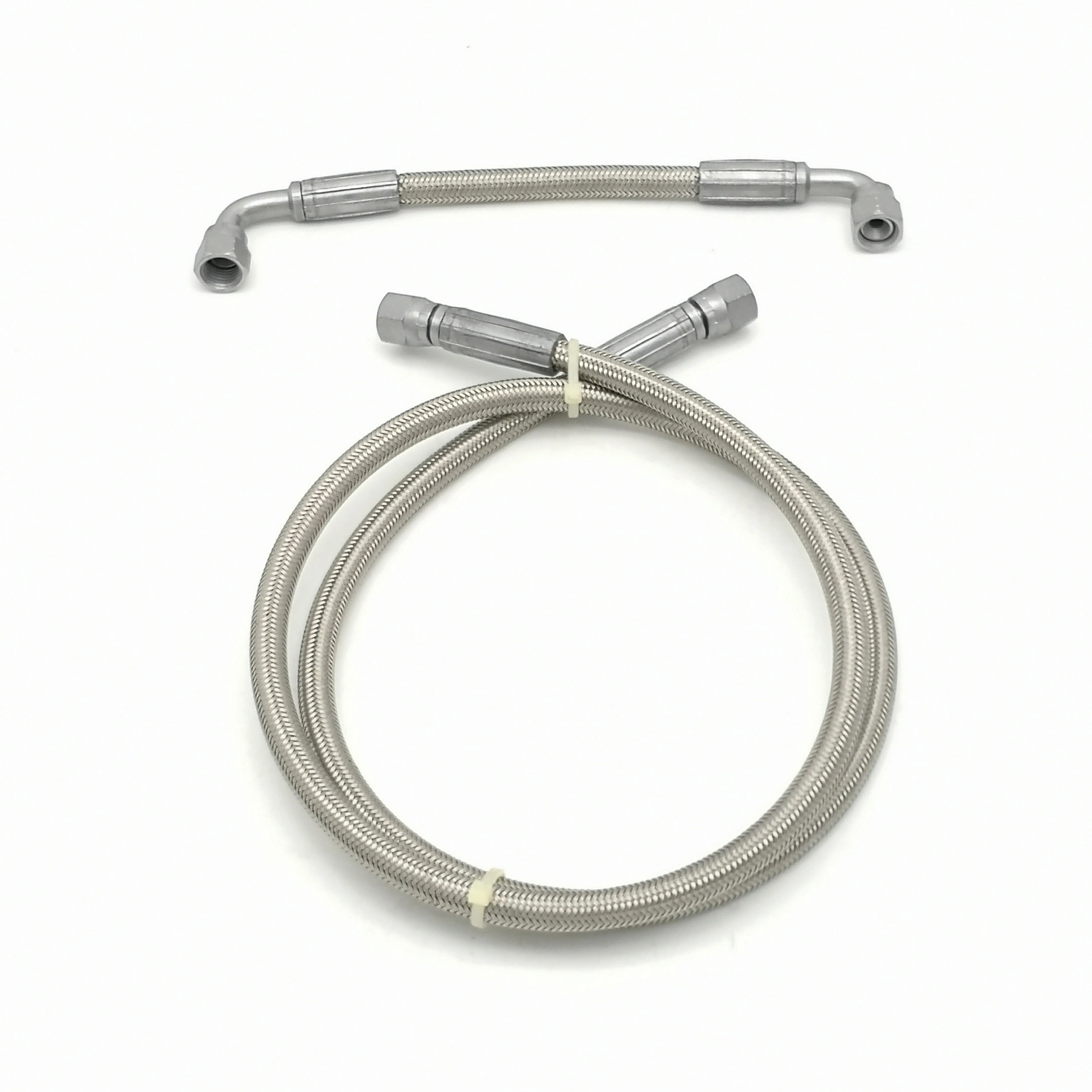 Paishun - 1/4 Smooth Bore Flexible Braided PTFE Hose Assembly With JIC Connector PTFE Hose Assembly 1