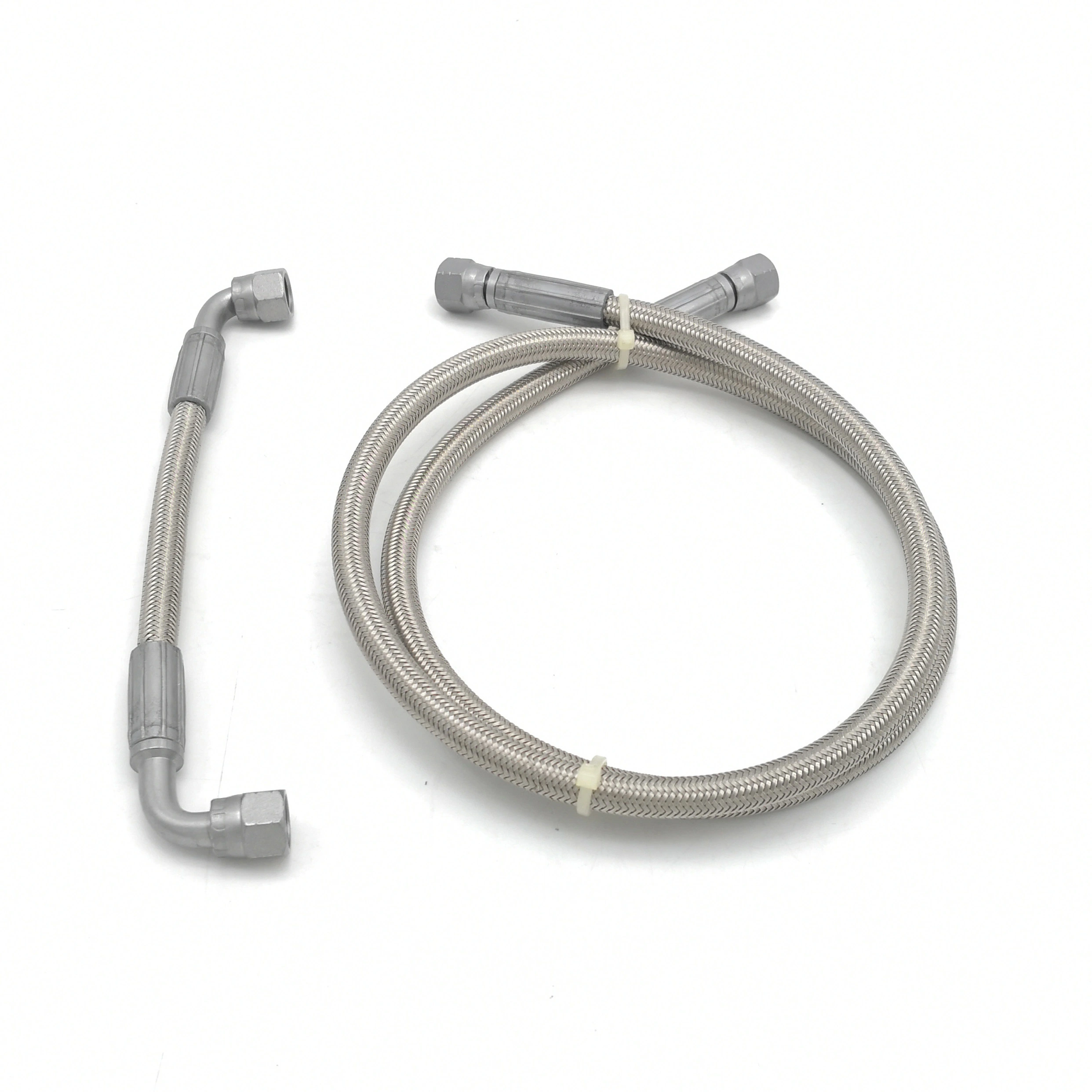 Paishun - 1/4 Smooth Bore PTFE Lined Stainless Steel Braided Hose With Fittings PTFE Hose Assembly 1