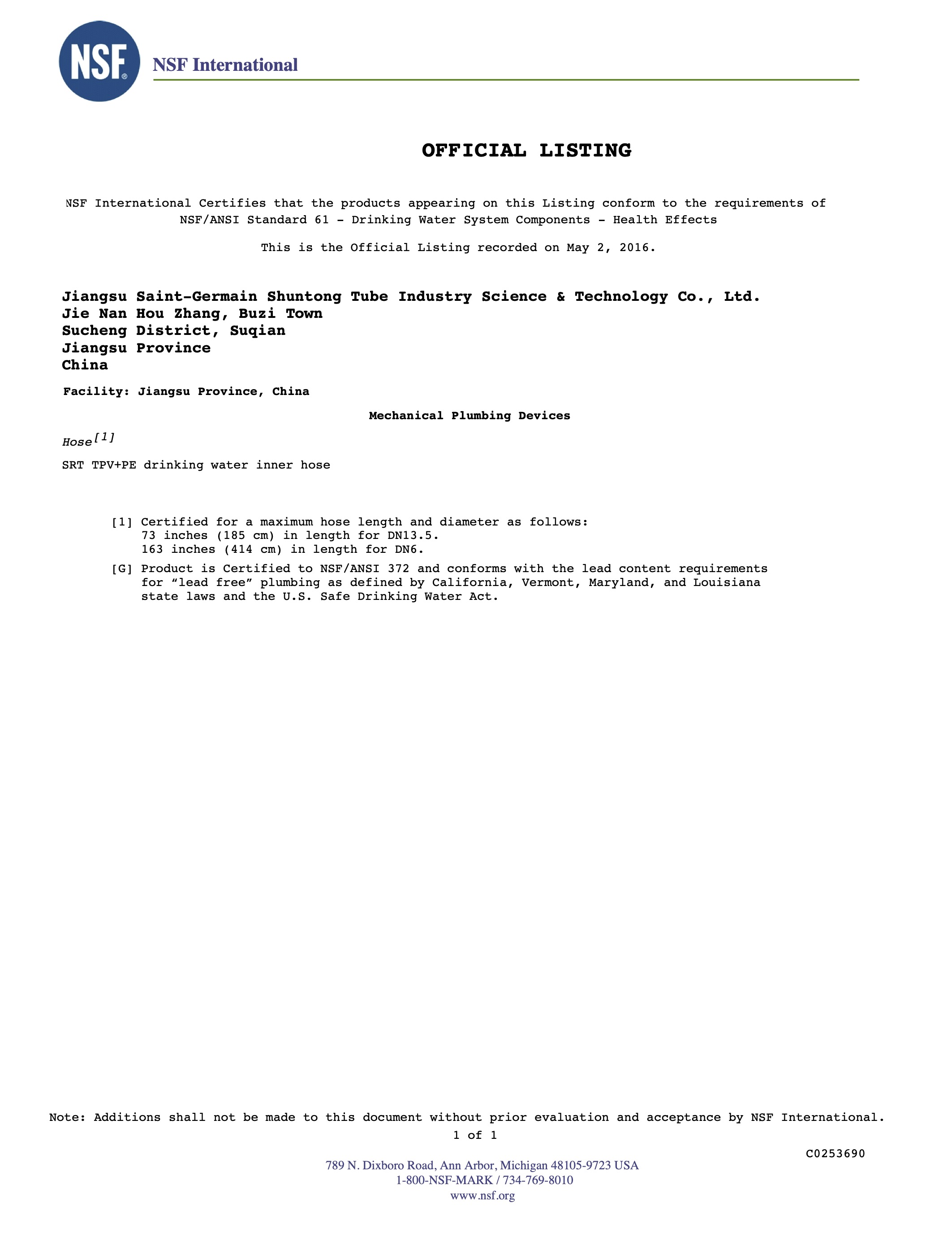 The Ultimate NSF Certified TPV Hose for Unmatched Durability and Flexibility 14