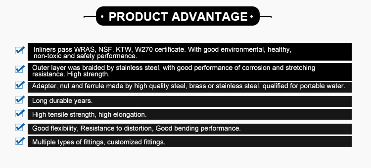 Удлинительная труба для подачи воды в унитаз из нержавеющей стали, изготовленная методом плетения из проволоки. 3