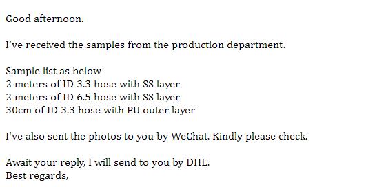 Customized PTFE Hose 6