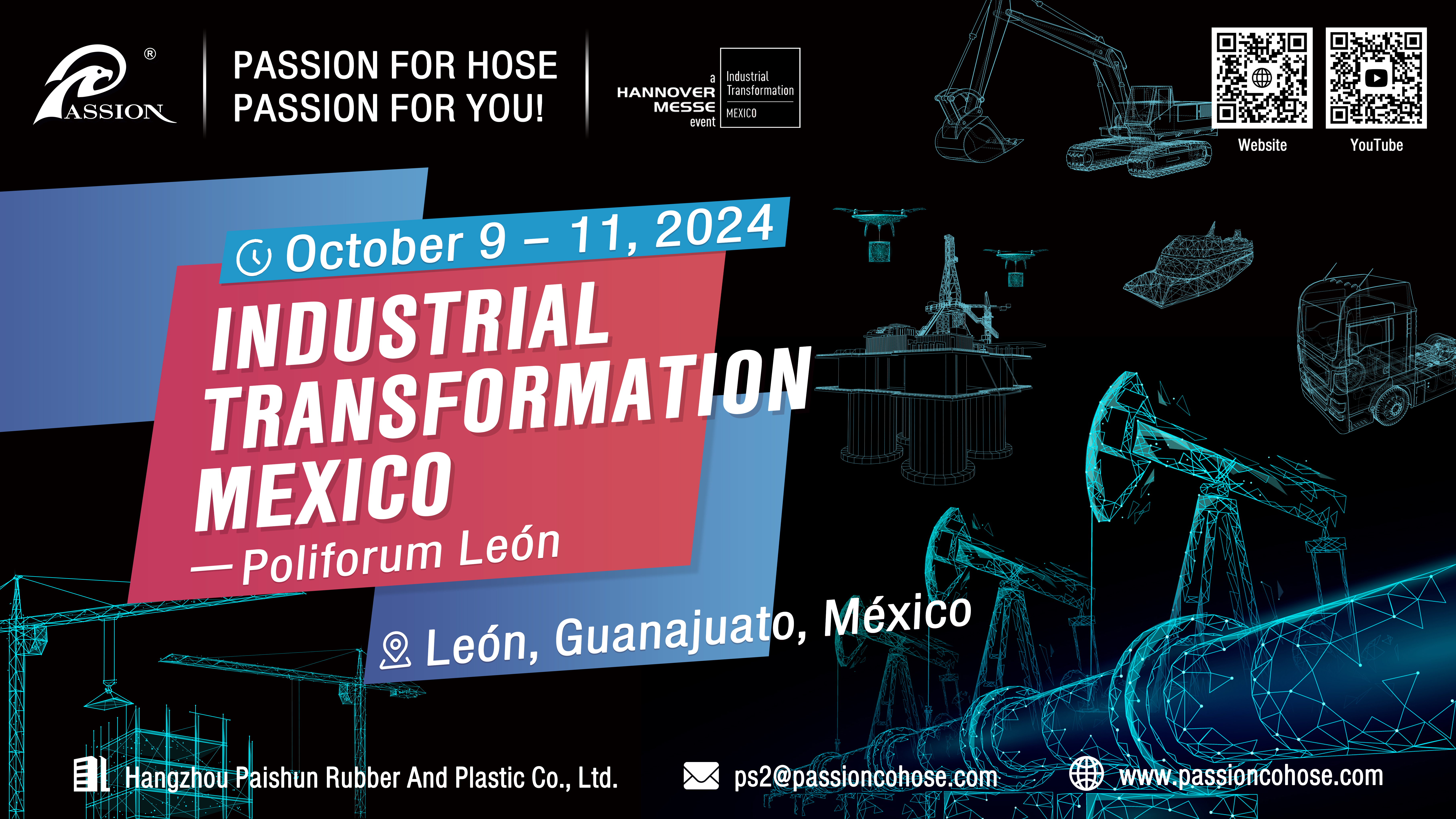 Welcome to Join Us at Industrial Transformation Mexico 2024 Expo | PASSIONHOSE 2