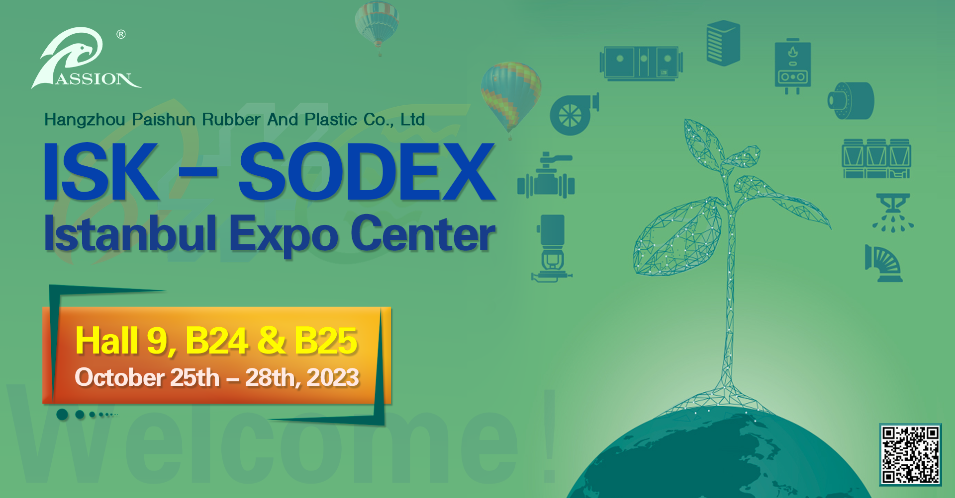 Welcome to visit us at ISK-SODEX Istanbul Expo Center | PASSIONHOSE 1