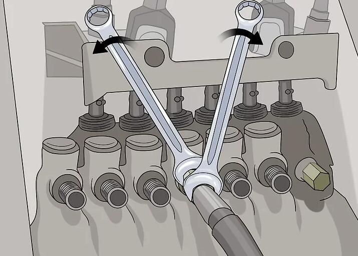 วิธีการเปลี่ยนสายไฮดรอลิก 11