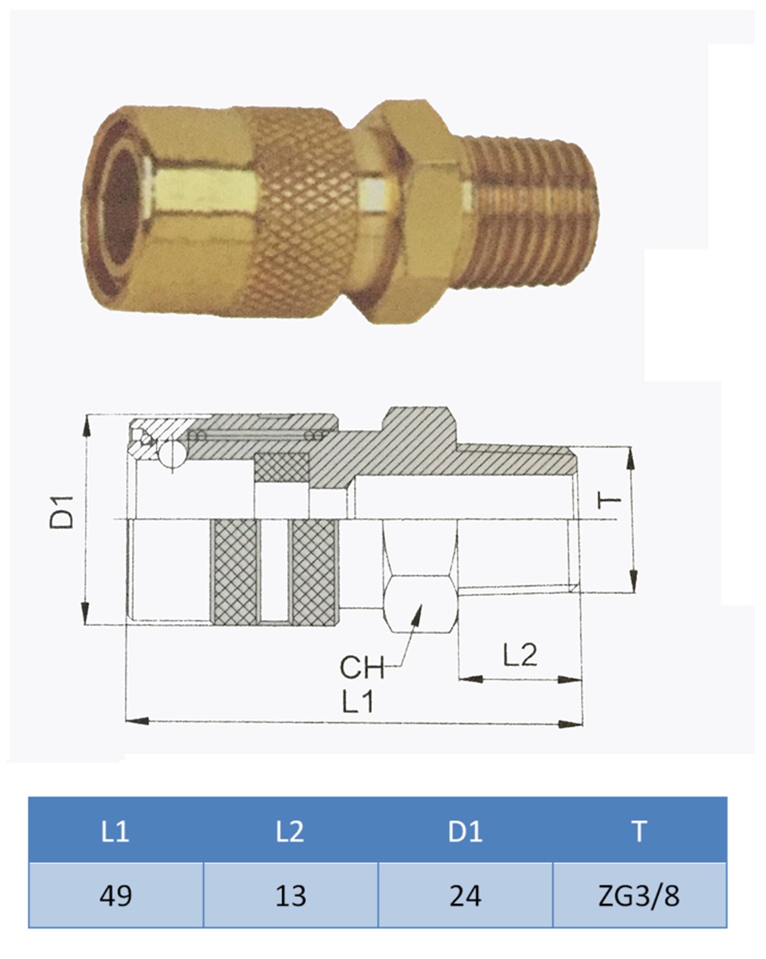 Customized Brass Quick Coupler Mould Type 4