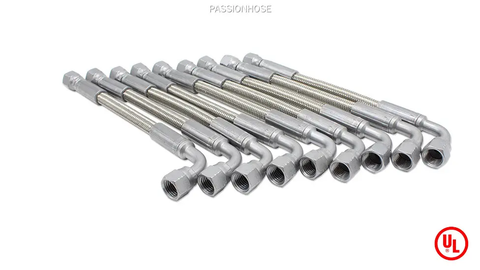 PASSIONHOSE | Durable flexible ss304 braided convoluted tubing ptfe hose all sizes 1
