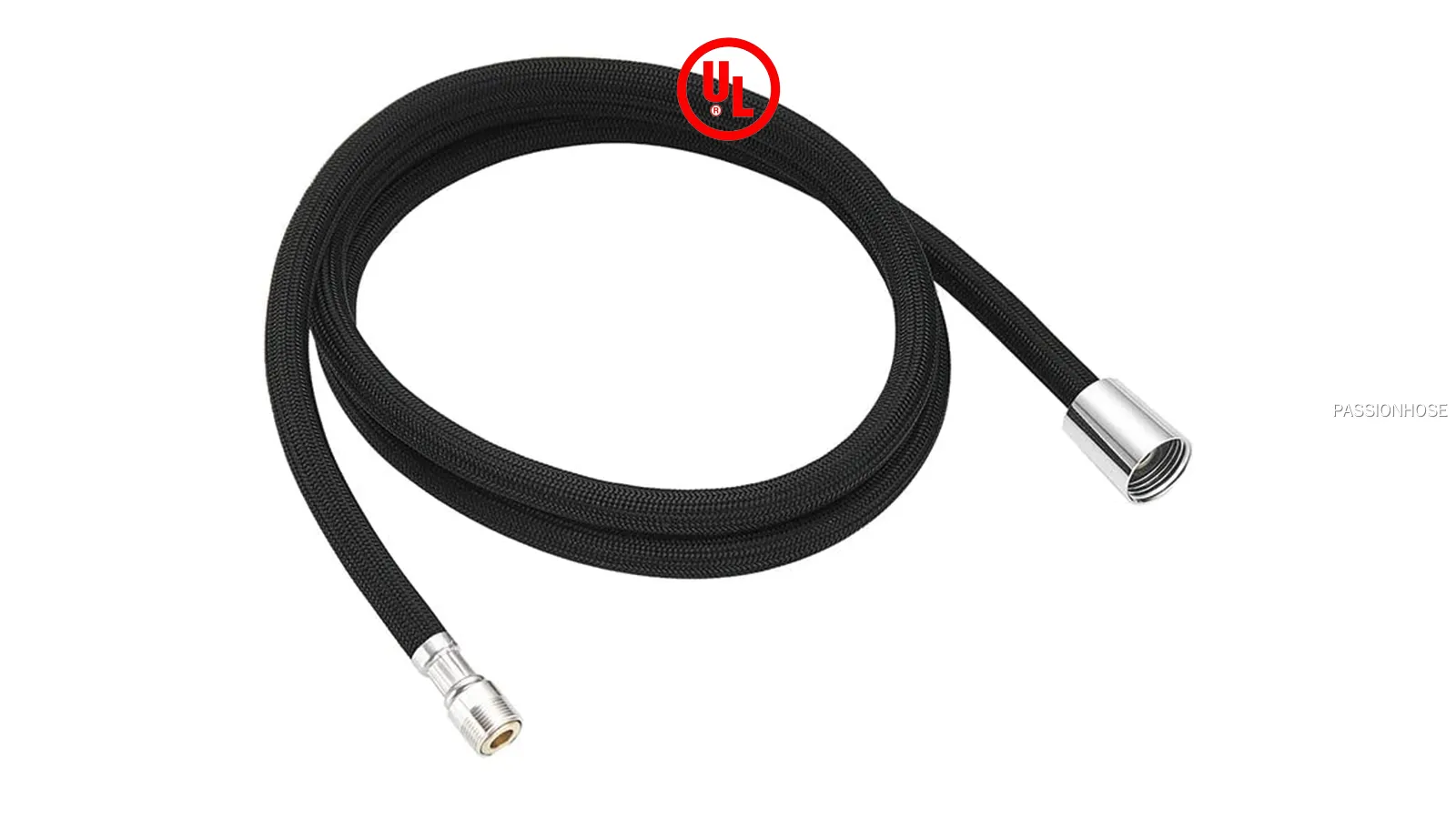 Professional kitchen tap pull out hose aluminum foil | PASSIONHOSE 1