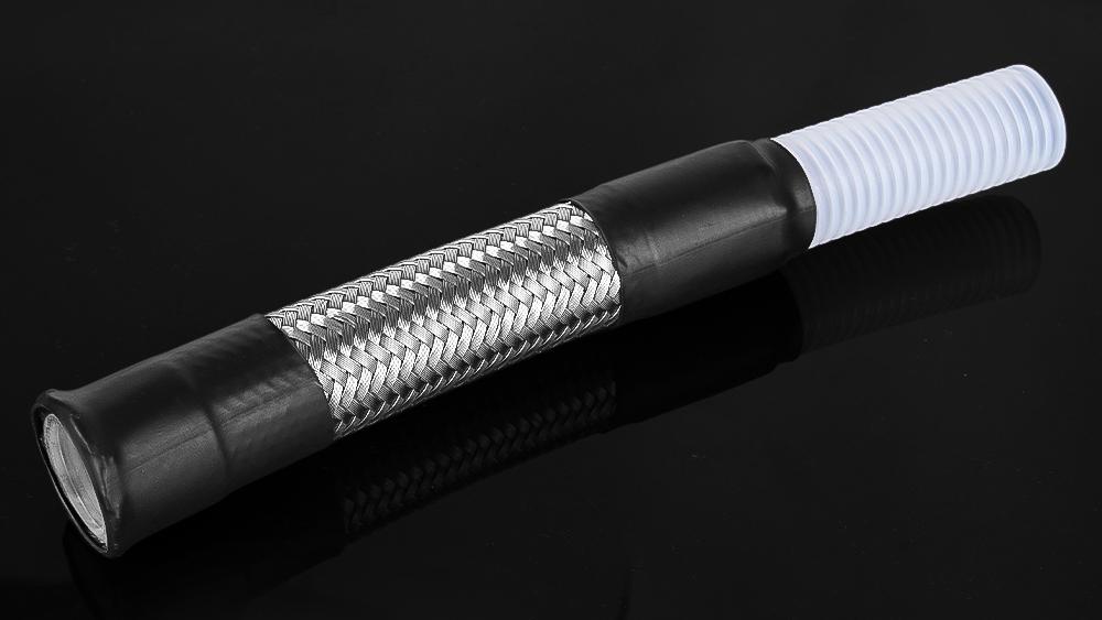 Гладкий гофрированный шланг из ПТФЭ 6