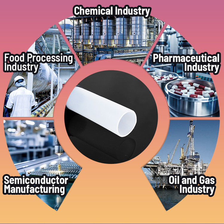 Smooth Bore PTFE Inner Tube for Chemical Transfer in Industrial Applications 8