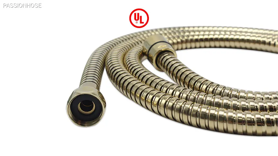 texture stainless steel shower head and hose all sizes | PASSIONHOSE 1