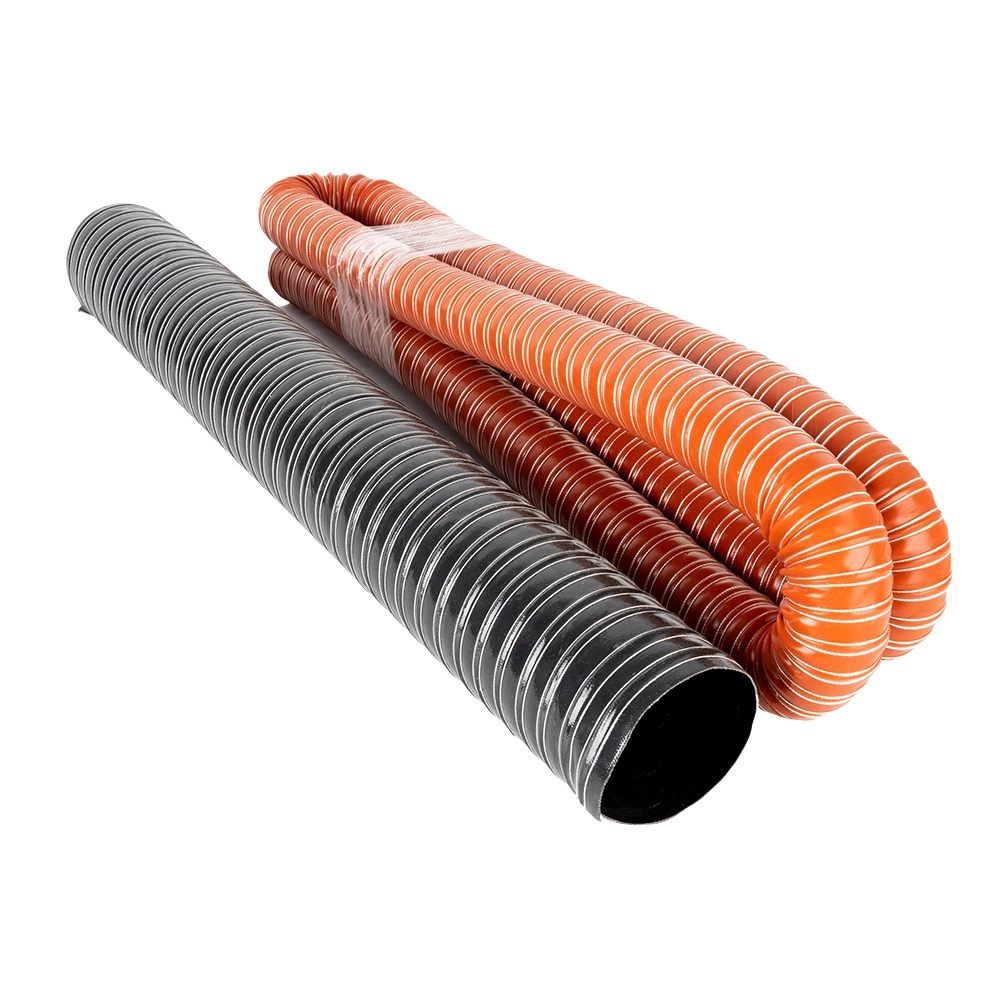 Conduit flexible en fibre de verre pour ventilation haute température à usage marin et industriel 1