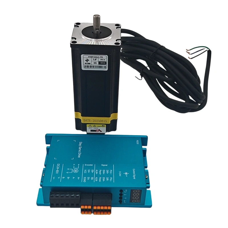 Closed-Loop Stepper Motor + Driver Set - 57 Flange 3N·m 143mm Body Length Model 57EEP143ALC/HBS57 1