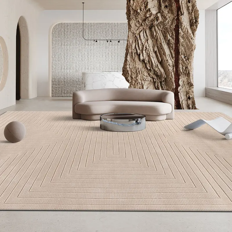 Alfombra grande hecha a mano para sala de estar, alfombra de lujo de lana de 8 x 10 pies, alfombra artística hecha a mano. 1