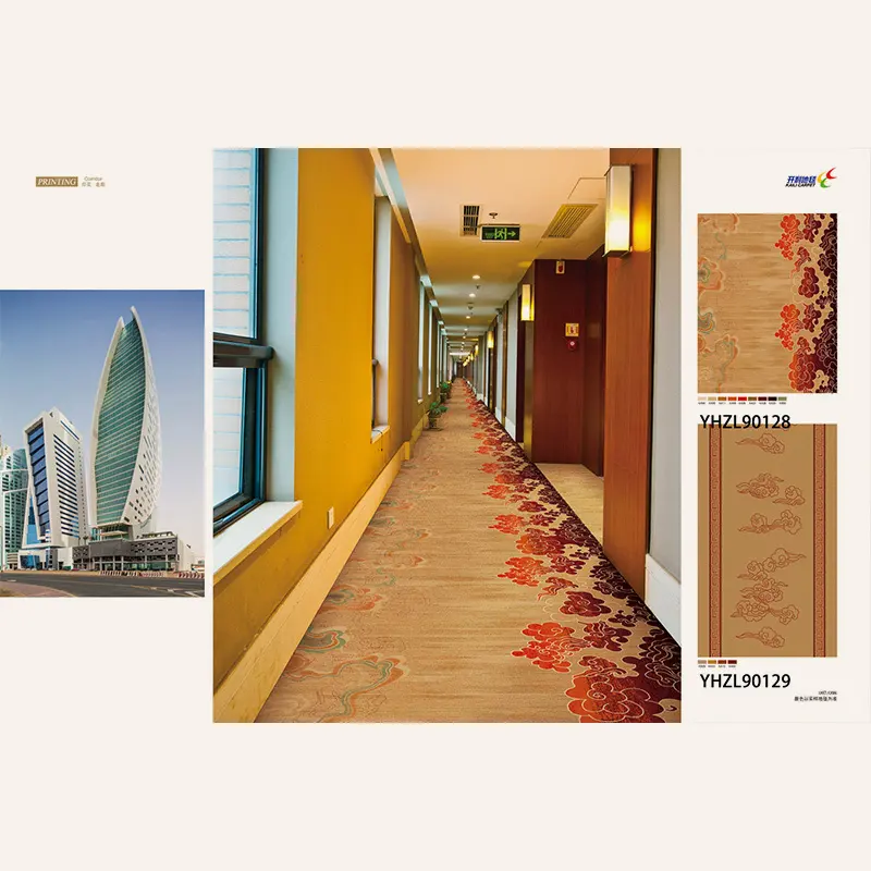 Axminster Carpet 80%Wool 20% Nylon Fire Retardant Grade B1 Wall to Wall Hotel Carpet 1