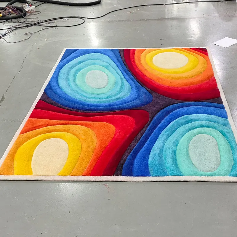 Alfombra suave y lujosa para sala de estar, antideslizante y lavable a máquina. 1