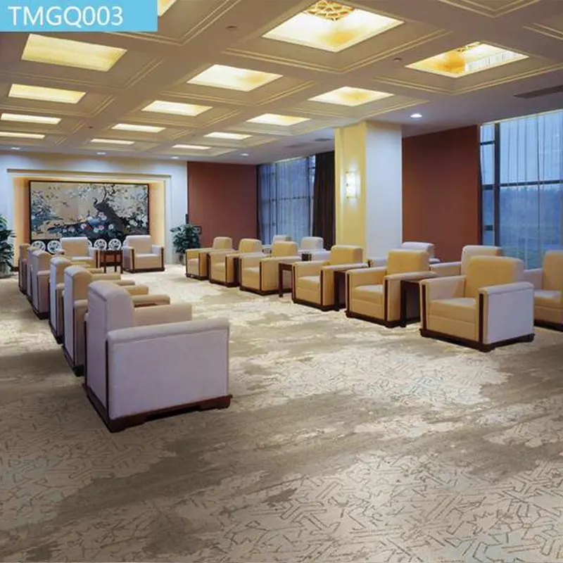 Alfombra comercial de lujo para vestíbulos de hotel, resistente a las manchas y de larga duración. 1