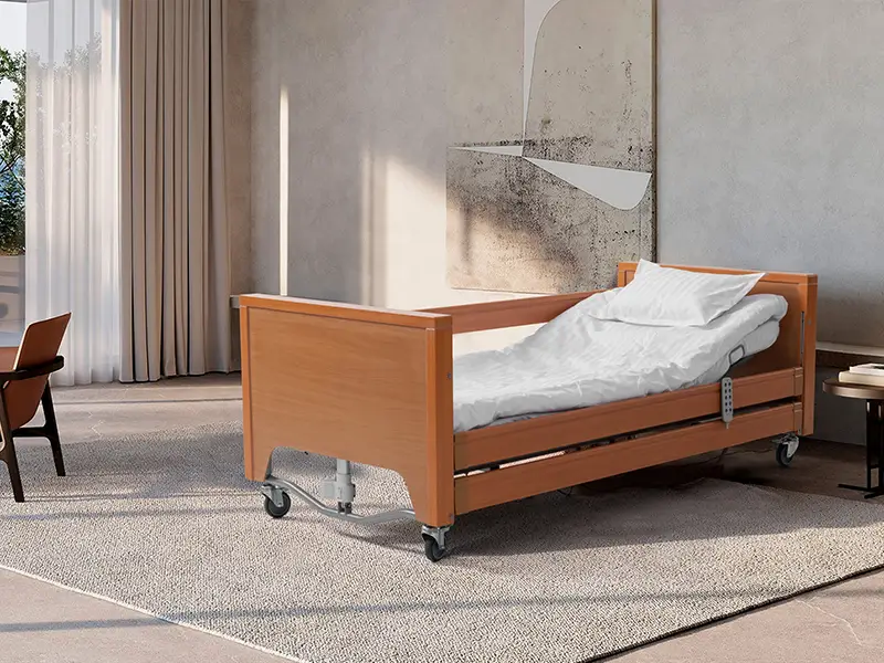 CURA LOW Ultra-Low Five-Function Electric Nursing Bed 1