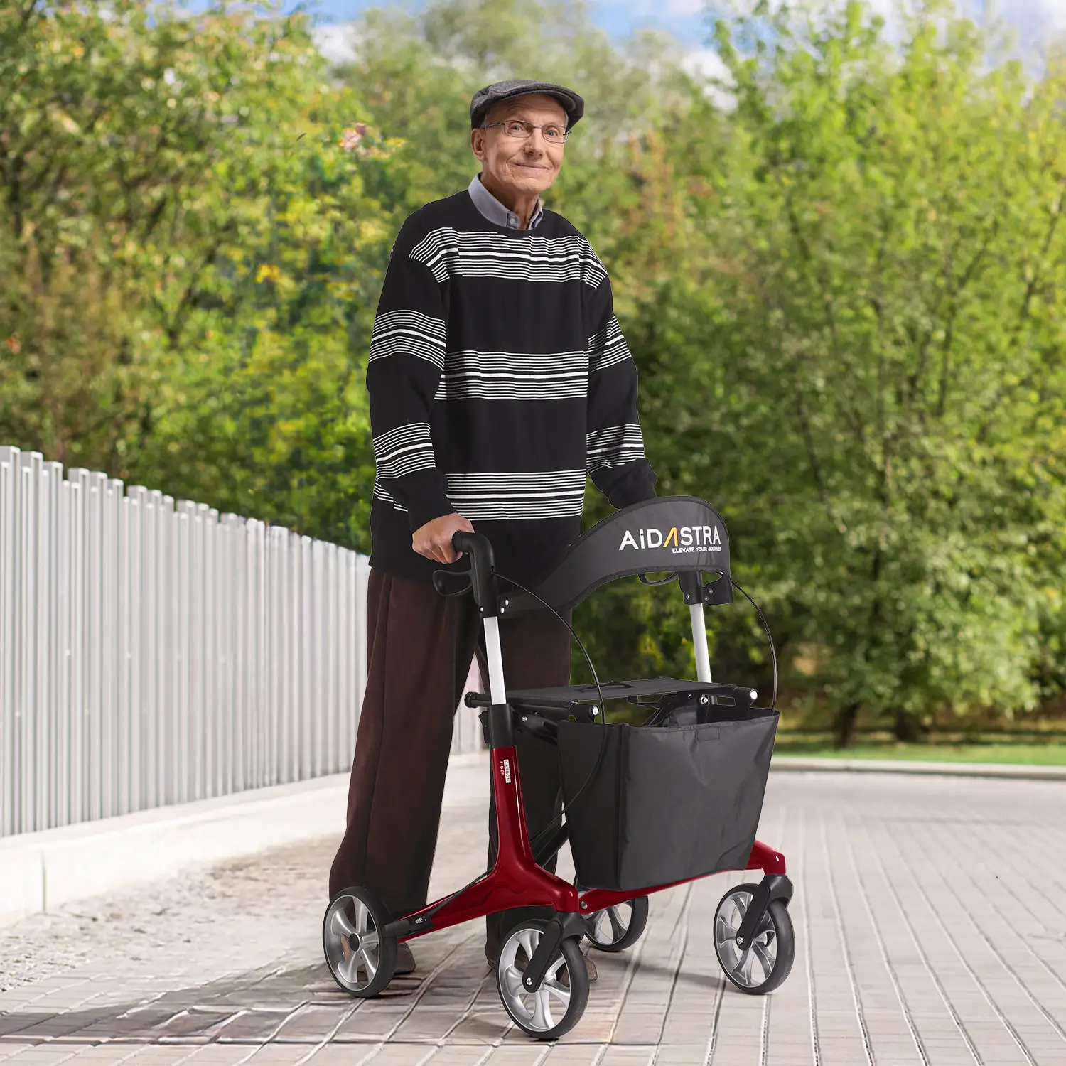Andador plegable ultraligero de fibra de carbono SWIFT ROLLATOR 1
