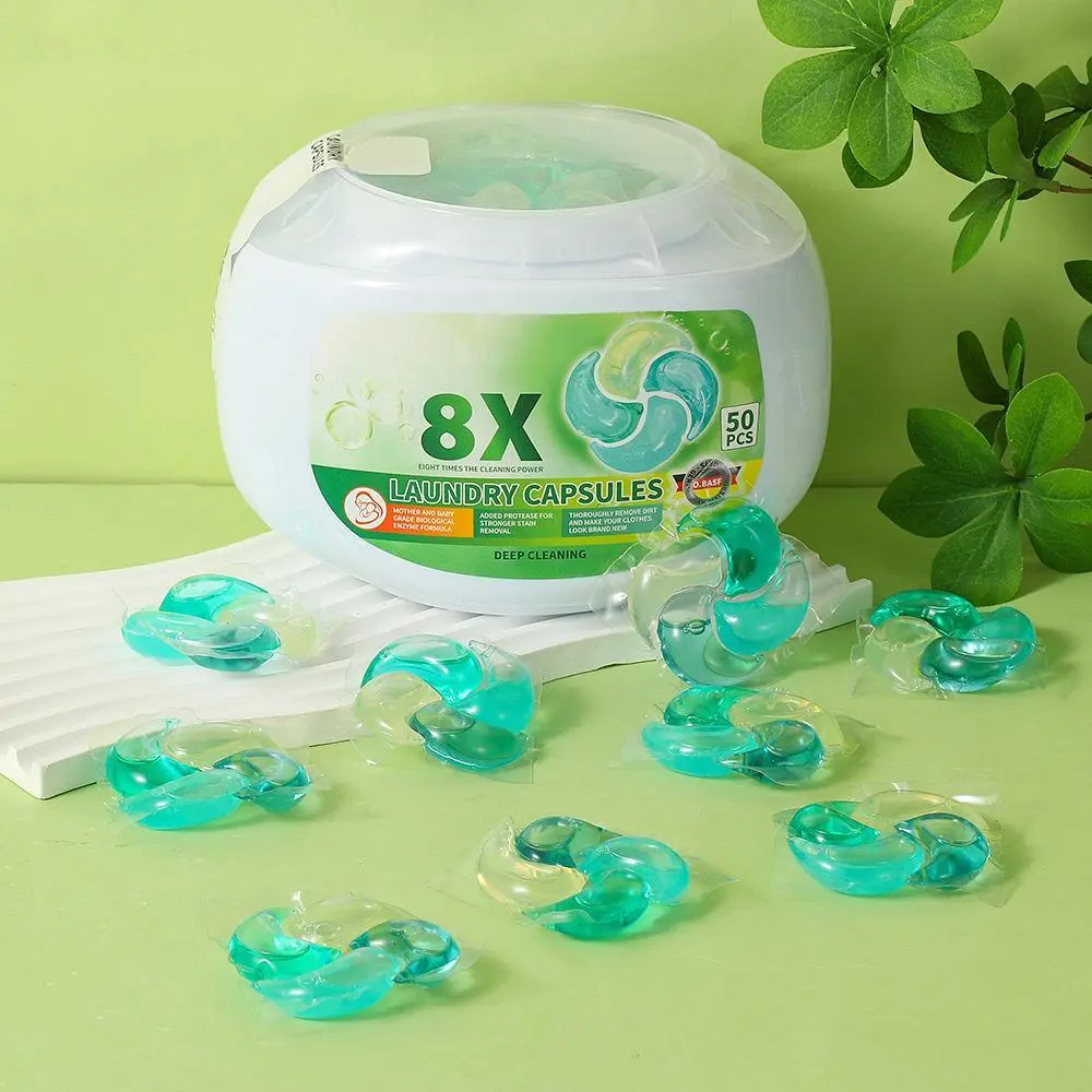2026 4 IN 1 50-Pack Powerful Cleaning, Long-Lasting Fragrance Laundry Detergent Pods OEM/ODM 1