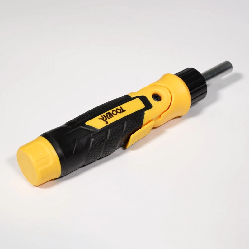 12pcs Ratcheting screwdriver set with 11 CR-V Bits Model TLST06 1