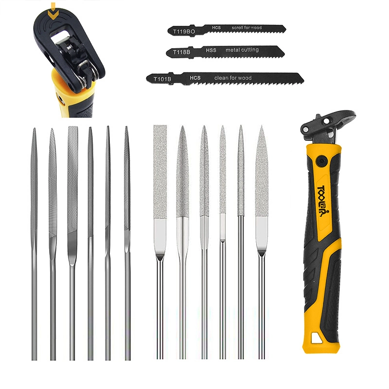 15-in-1 Saw & File Set for Wood Metal Plastic and Stone TLFL2405 1