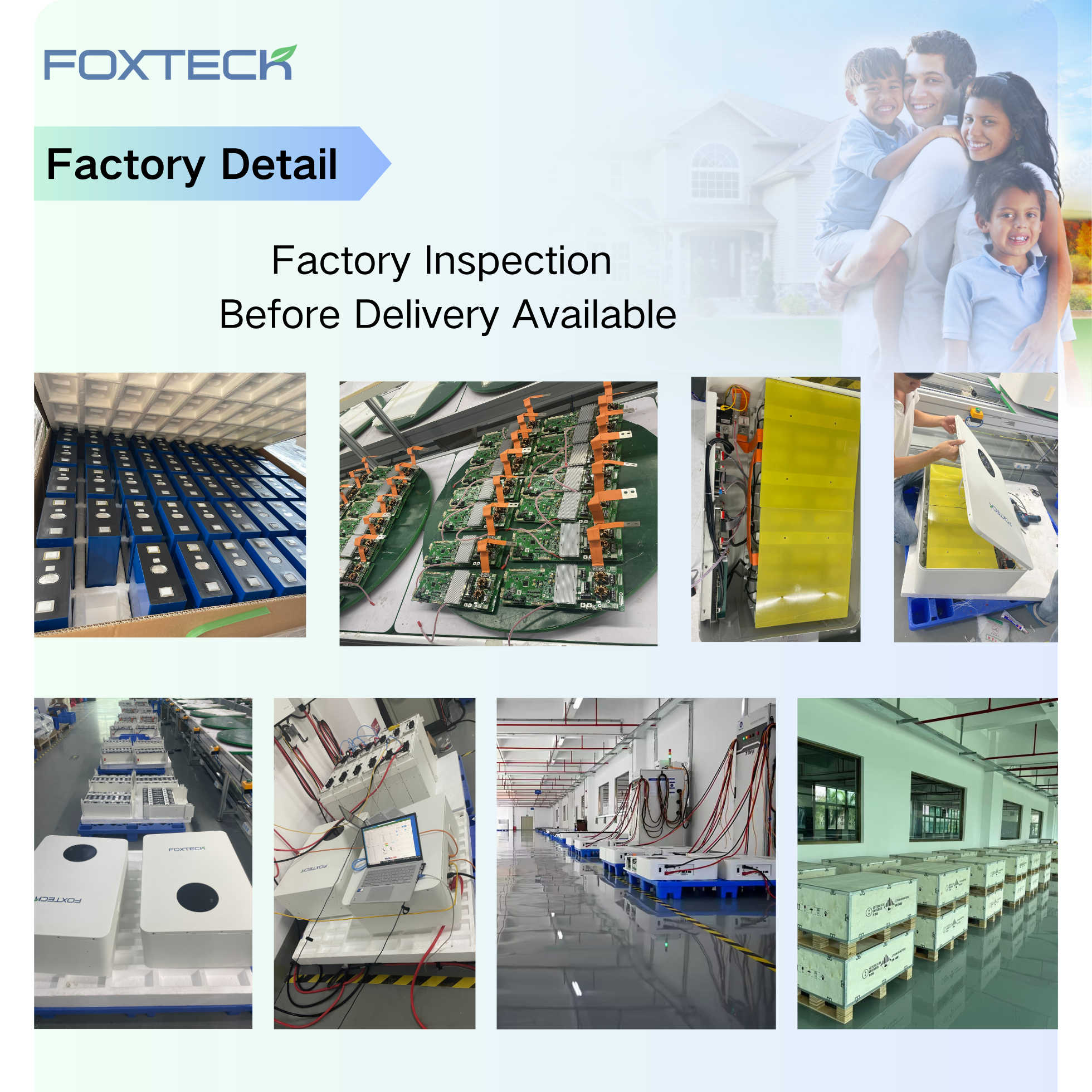 Foxtech 5Kwh 25.6V 200Ah Solar batteries Wall-mounted Type Lifepo4 lithium Ion battery for Home 15