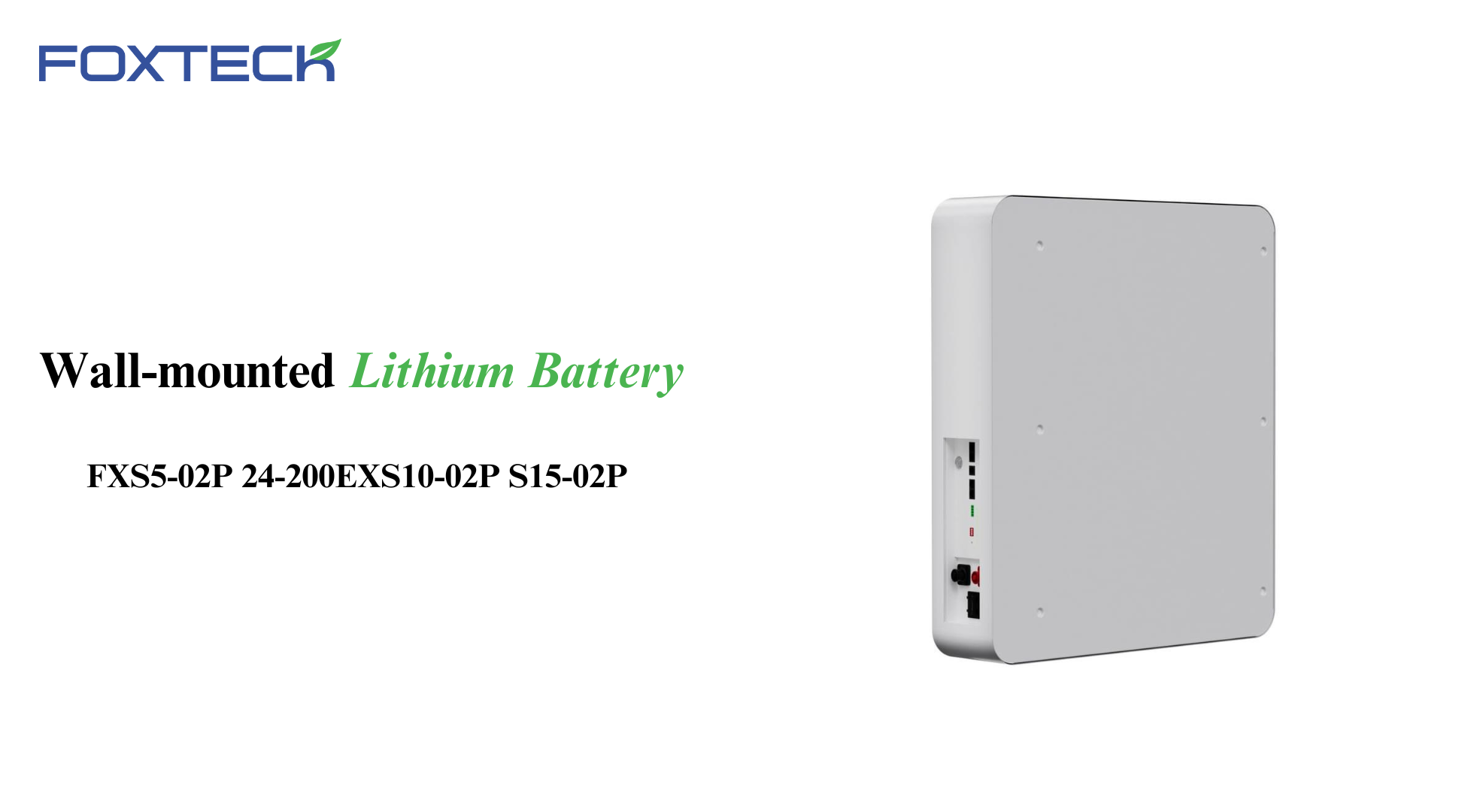 Foxtech 51.2V 100Ah 5KWH Solar Batteries Mataas na Kalidad na Lifepo4 lithium Ion Battery Para sa Solar Power Home 4
