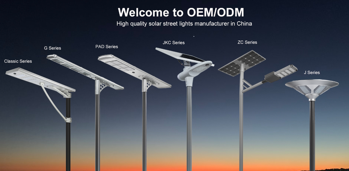 Nouveau modèle d'usine : lampadaire solaire intégré tout-en-un 30 W, 50 W, 100 W, 120 W, IP66, pour extérieur. 2