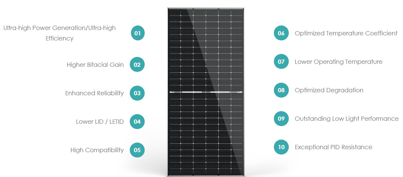 Jinko Tiger Tier1 Neo N-Type High effciecny 16BB solar cells 575watt 580 watt 620watt 630watt Bifacial Module With Dual 6