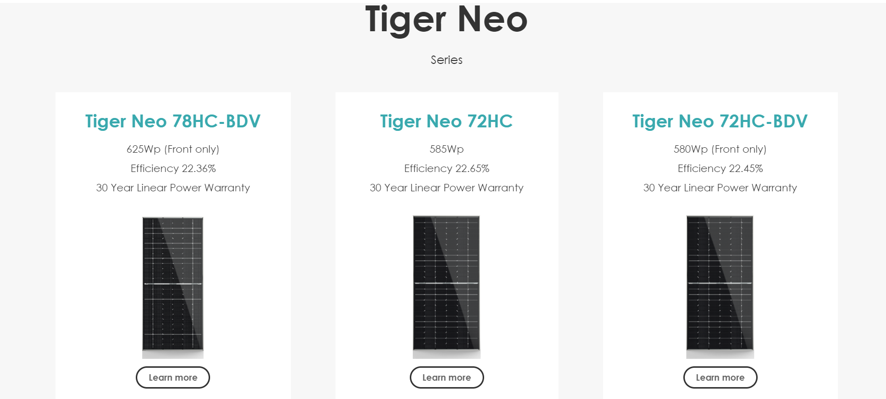 Jinko Tiger Tier1 Neo N-Type High effciecny 16BB solar cells 575watt 580 watt 620watt 630watt Bifacial Module With Dual 5