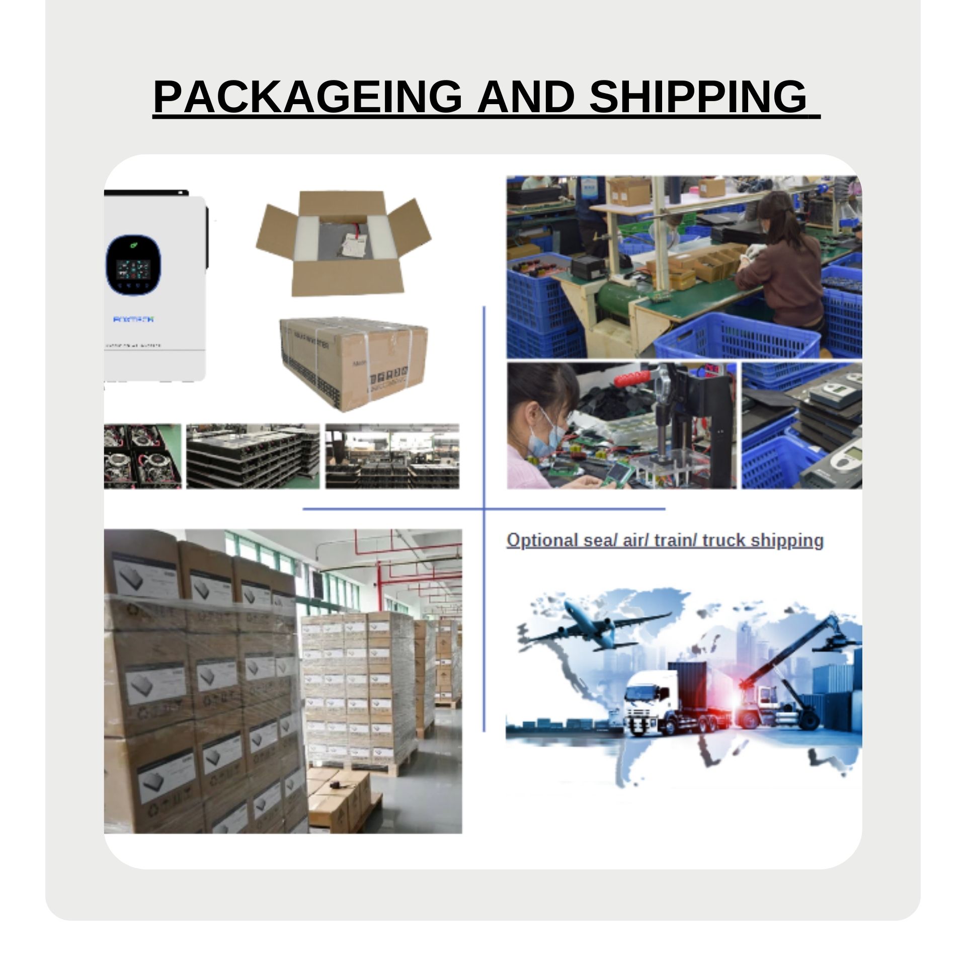 Foxtech 8.2/10.2kw On/Off Grid Hybrid Solar Inverter Pure Sine Wine Single Phase DC to 220/230/240Vac Built-in MPPT 12