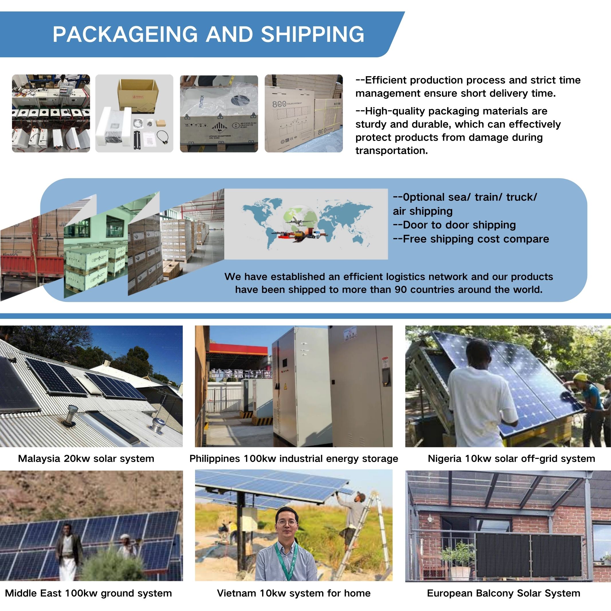 Foxtech 10kw Home Solar System Whole System Installation DIY Solar Energy OFF GRID Inverter 51.2V Lithium Battery 11