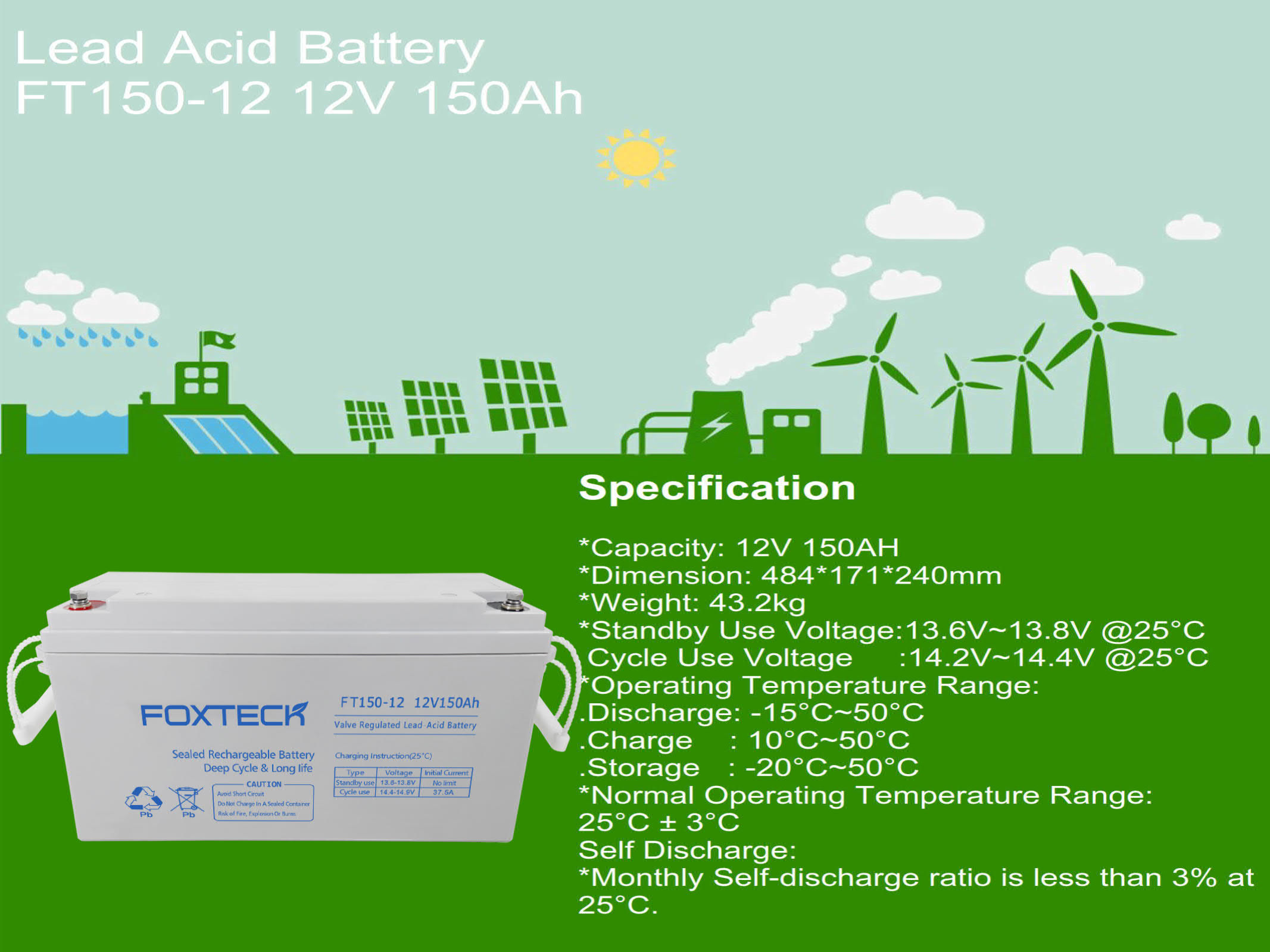 Factory Offer Sealed Lead Acid Battery Deep Cycle Gel Battery 12v 150ah 200ah 250ah Rv battery For Energy Storage 5