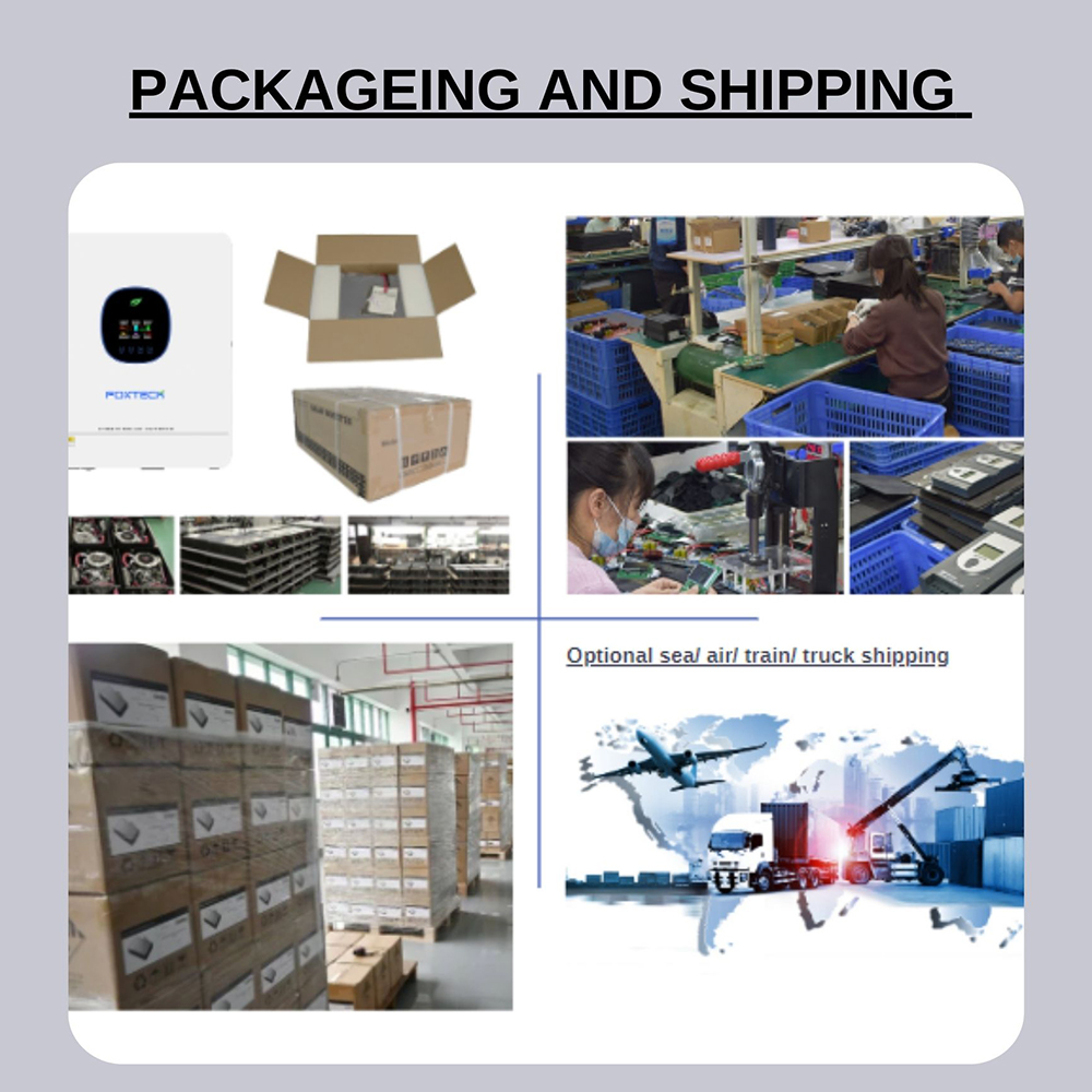 Foxtech 3.6/4.2/6.2kw On/Off Grid Solar Inverter Pure Sine Wine Single Phase DC to 220/230/240Vac Built-in MPPT for Home 13