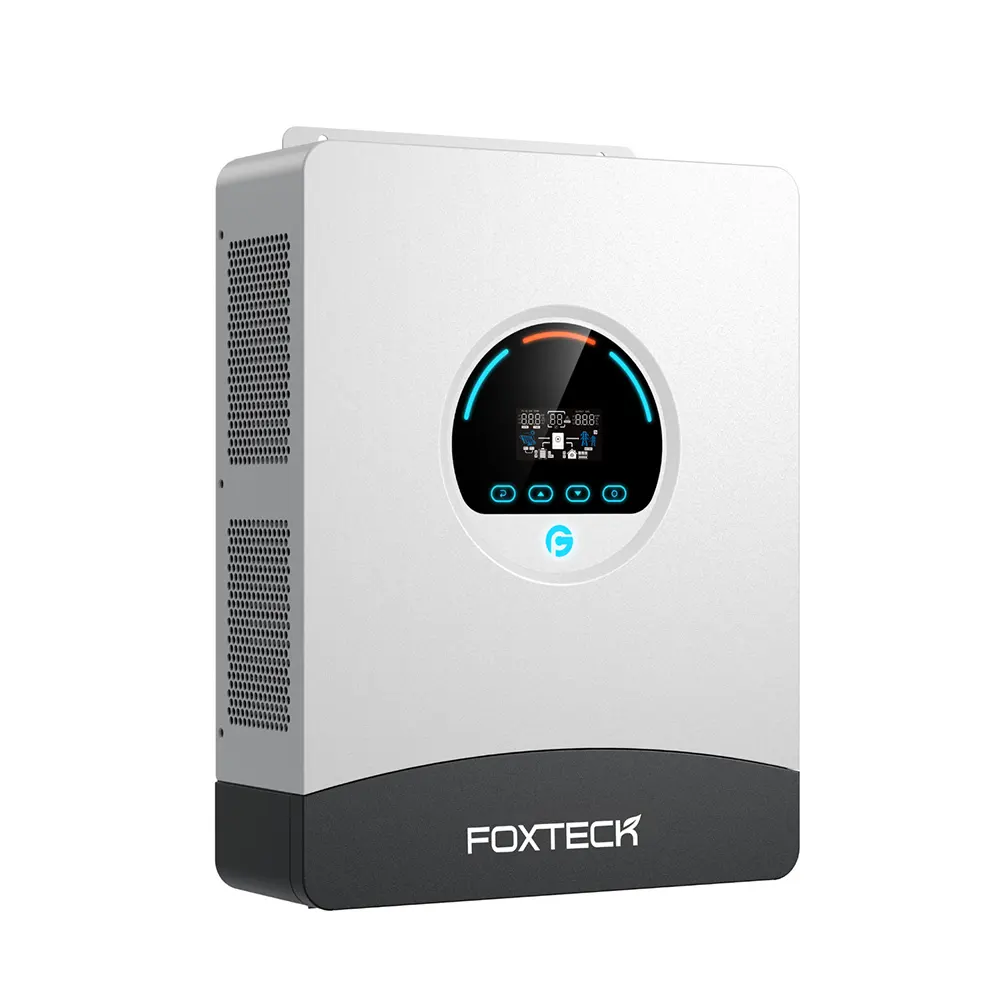 محول الطاقة الشمسية الهجين من فوكستك بقدرة 4 كيلوواط، مقاوم للماء بمعيار IP54، مزود بوحدة تتبع نقطة الطاقة القصوى (MPPT) بقدرة 120 أمبير 3